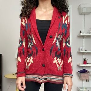 ralph lauren aztec cardigan